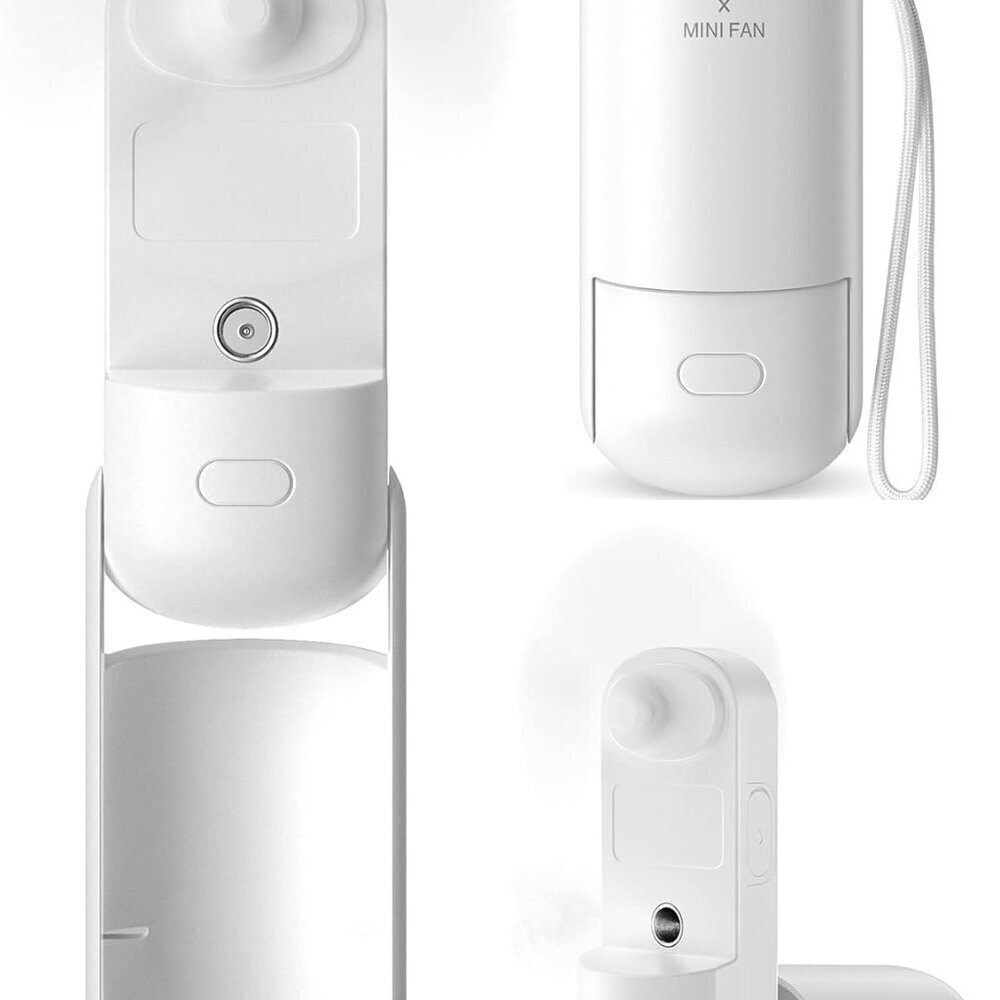1500mAh Handheld Misting Fan Portable, Rechargeable Small Personal Water Spray
